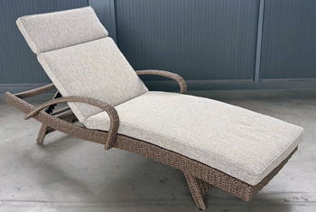 Laguna Heights - Beige - Chaise Lounge With Cushion Lounge Chairs by Signature Design by Ashley® - Walls Furniture & Mattress
