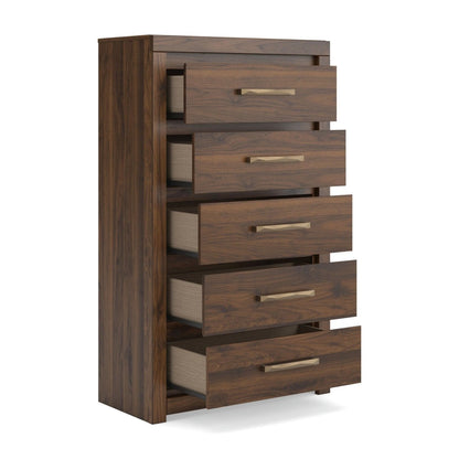 Janfyn - Five Drawer Chest - Brown Accent Chests by Signature Design by Ashley® - Walls Furniture & Mattress