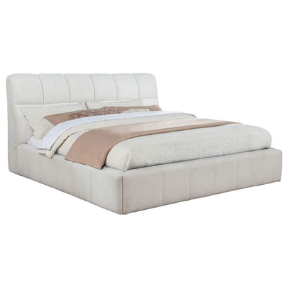 Nollet - Upholstered Platform Bed Upholstered Beds by Coaster Fine Furniture - Walls Furniture & Mattress