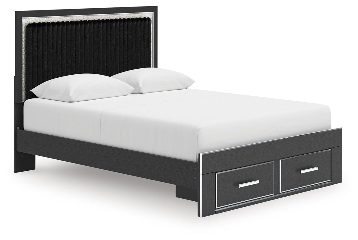 Zuraleus - Upholstered Panel Platform Storage Bed Storage Beds by Signature Design by Ashley® - Walls Furniture & Mattress