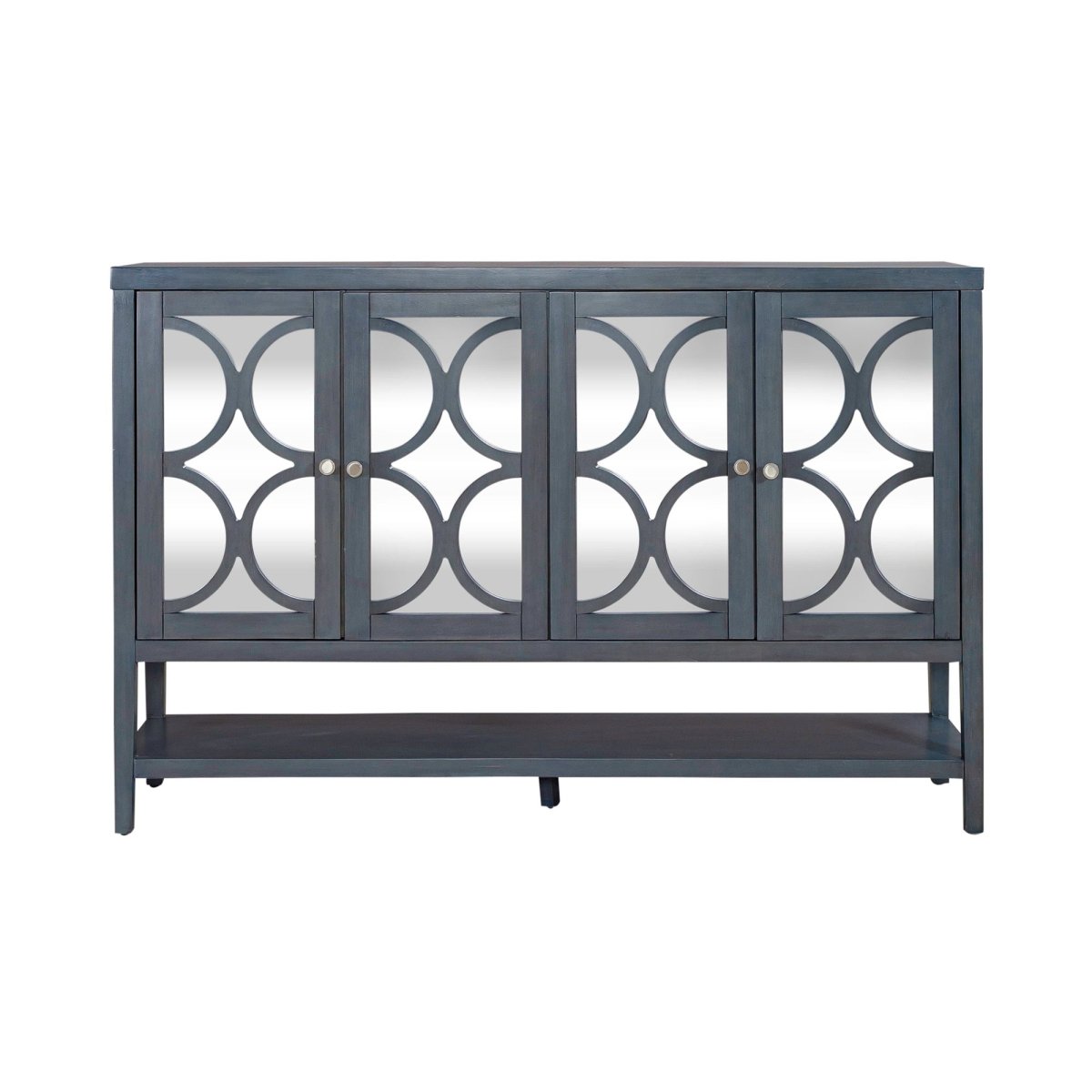 Circle View - Four Door Accent Cabinet - Blue Accent Cabinets by Liberty Furniture - Walls Furniture & Mattress