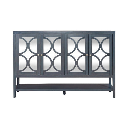 Circle View - Four Door Accent Cabinet - Blue Accent Cabinets by Liberty Furniture - Walls Furniture & Mattress