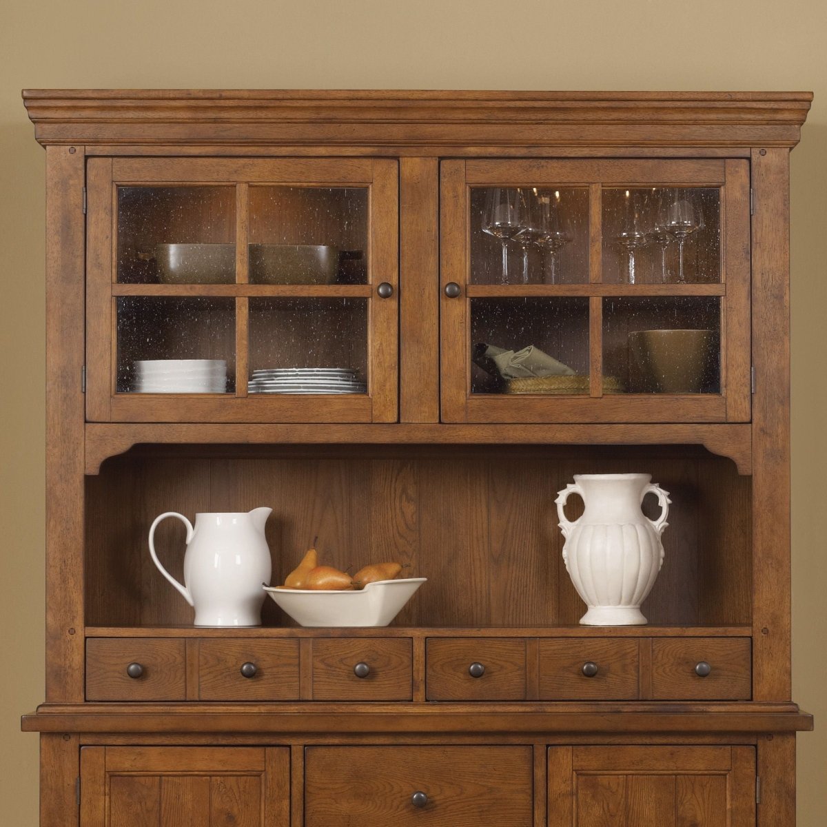 Hearthstone Ridge - Hutch - Light Brown Hutches by Liberty Furniture - Walls Furniture & Mattress
