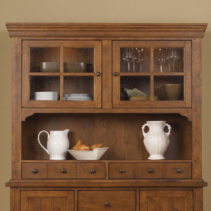 Hearthstone Ridge - Hutch - Light Brown Hutches by Liberty Furniture - Walls Furniture & Mattress