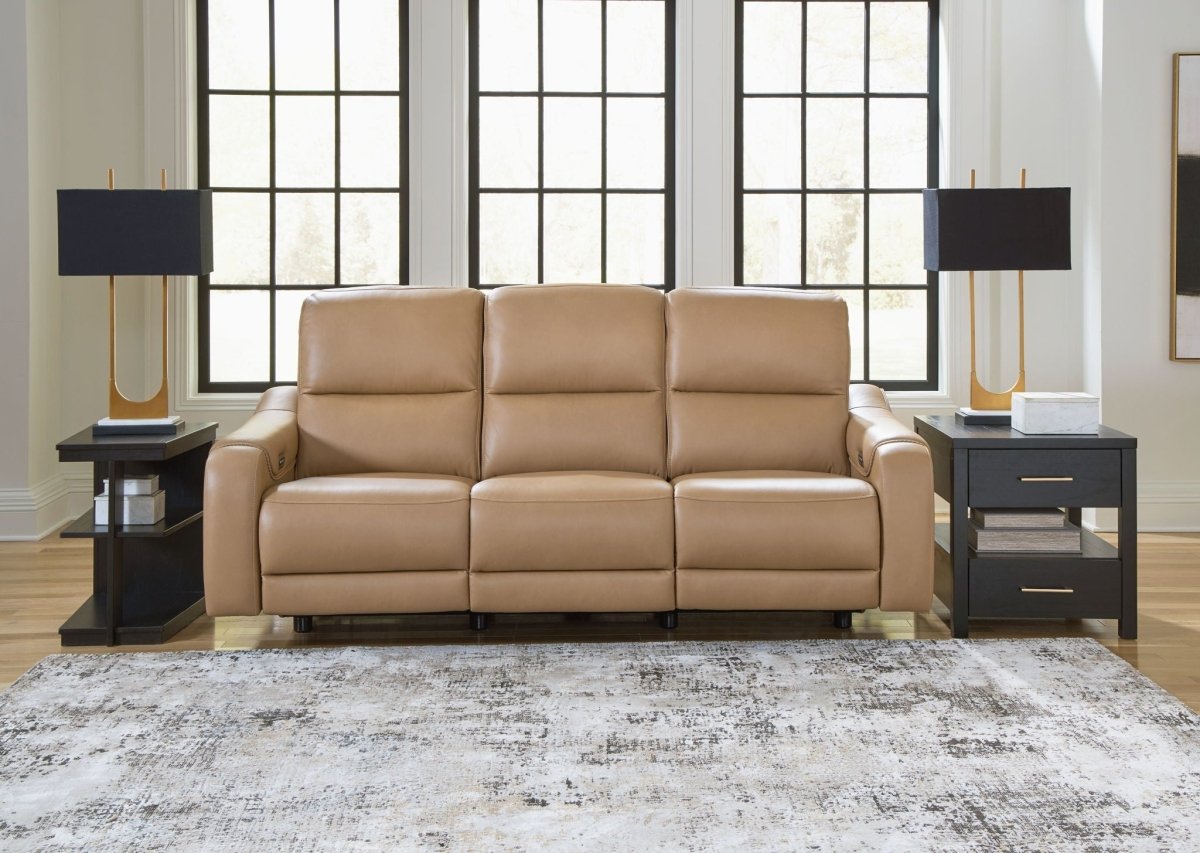 Mosswell - Power Reclining Sofa With Adj Headrest - Toffee Reclining Sofas by Ashley® - Walls Furniture & Mattress