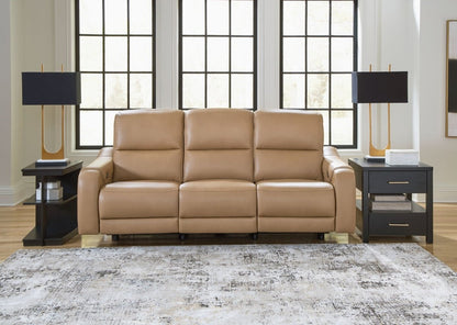 Mosswell - Power Reclining Sofa With Adj Headrest - Toffee Reclining Sofas by Ashley® - Walls Furniture & Mattress