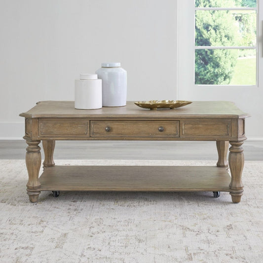 Magnolia Manor - Rectangular Cocktail Table Cocktail Tables by Liberty Furniture - Walls Furniture & Mattress