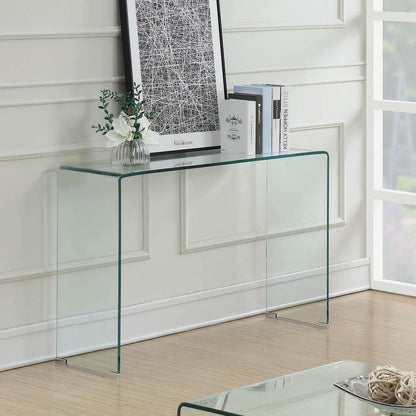 Ripley - Rectangular Tempered Bent Glass Table End Tables by CoasterEssence - Walls Furniture & Mattress