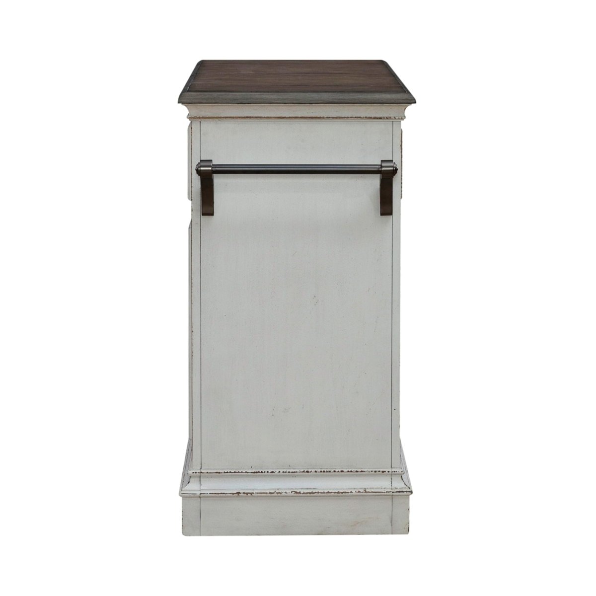 Magnolia Manor - Bar Cart - White Home Bars by Liberty Furniture - Walls Furniture & Mattress
