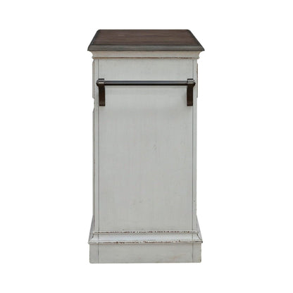 Magnolia Manor - Bar Cart - White Home Bars by Liberty Furniture - Walls Furniture & Mattress