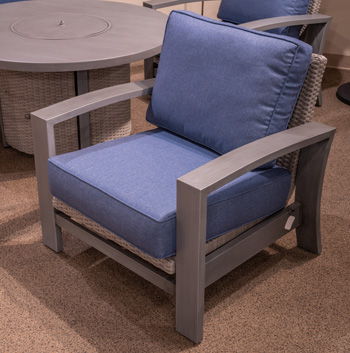 Half Moon Beach - Blue / Gray - Spring Lounge Chair Lounge Chairs by Signature Design by Ashley® - Walls Furniture & Mattress