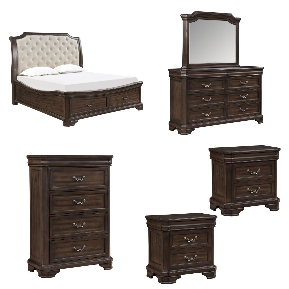 Lyndhurst - Bedroom Set 4 Piece Bedroom Sets by New Classic - Walls Furniture & Mattress
