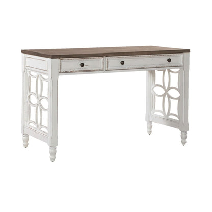 Magnolia Manor - L Writing Desk - Antique White Writing Desks by Liberty Furniture - Walls Furniture & Mattress