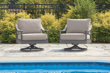 Ocean Beach - Swivel Lounge With Cushion - Gray Swivel Chairs by Signature Design by Ashley® - Walls Furniture & Mattress