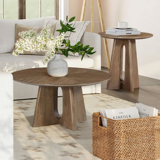 Hendrix Place - 3 Piece Set (Cocktail Table And 2 End Tables) - Natural Table Sets by Liberty Furniture - Walls Furniture & Mattress