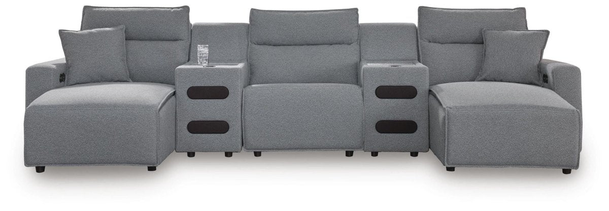 Modmax II - Reclining Sectional - Salt And Pepper Reclining Sectionals by Signature Design by Ashley® - Walls Furniture & Mattress