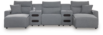 Modmax II - Reclining Sectional - Salt And Pepper Reclining Sectionals by Signature Design by Ashley® - Walls Furniture & Mattress