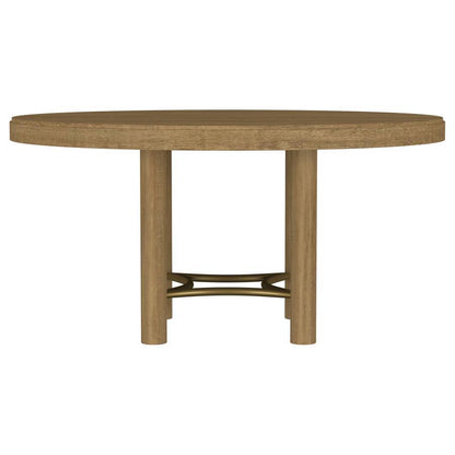 Arini - 60" Round Wood Dining Room Table - Sand Wash Dining Tables by Coaster Fine Furniture - Walls Furniture & Mattress