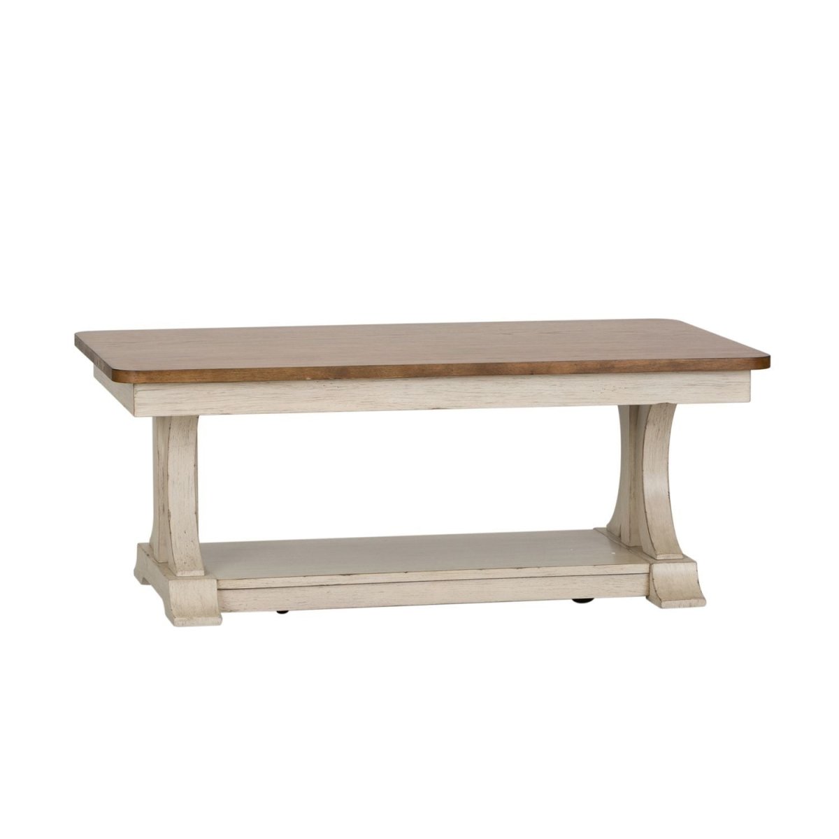 Farmhouse Reimagined - 3 Piece Table Set (1 Cocktail 2 End Tables) - White Table Sets by Liberty Furniture - Walls Furniture & Mattress