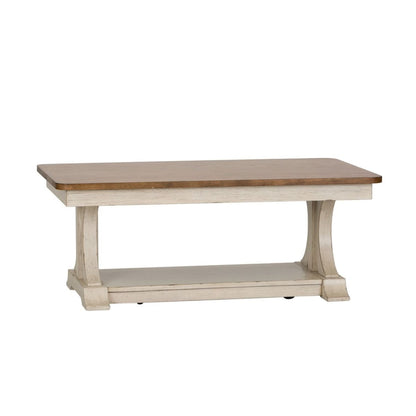 Farmhouse Reimagined - 3 Piece Table Set (1 Cocktail 2 End Tables) - White Table Sets by Liberty Furniture - Walls Furniture & Mattress