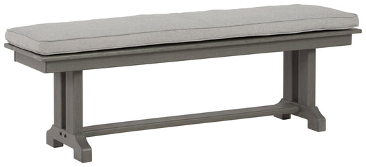 Visola - Bench with Cushion - Gray Benches by Signature Design by Ashley® - Walls Furniture & Mattress
