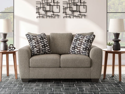 Triston - Peaks - Loveseat - Suede Stationary Loveseats by Benchcraft® - Walls Furniture & Mattress