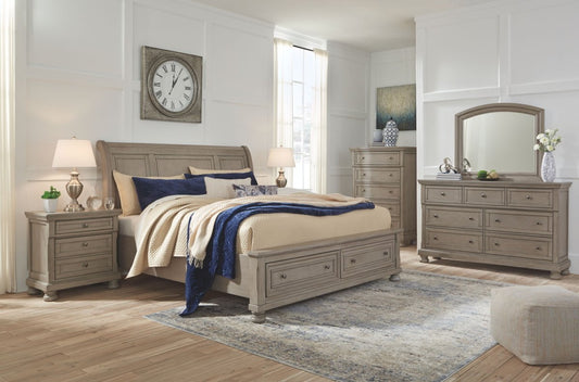 Lettner - Sleigh Bedroom Set 6 Piece Bedroom Sets by Signature Design by Ashley® - Walls Furniture & Mattress