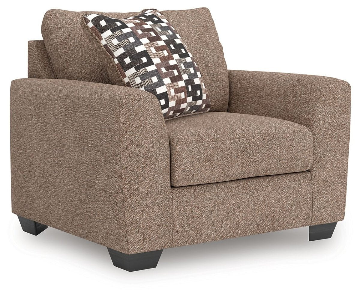 Triston - Peaks - Suede - Chair And A Half Arm Chairs by Benchcraft® - Walls Furniture & Mattress