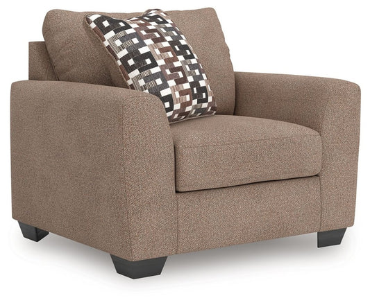 Triston - Peaks - Suede - Chair And A Half Arm Chairs by Benchcraft® - Walls Furniture & Mattress